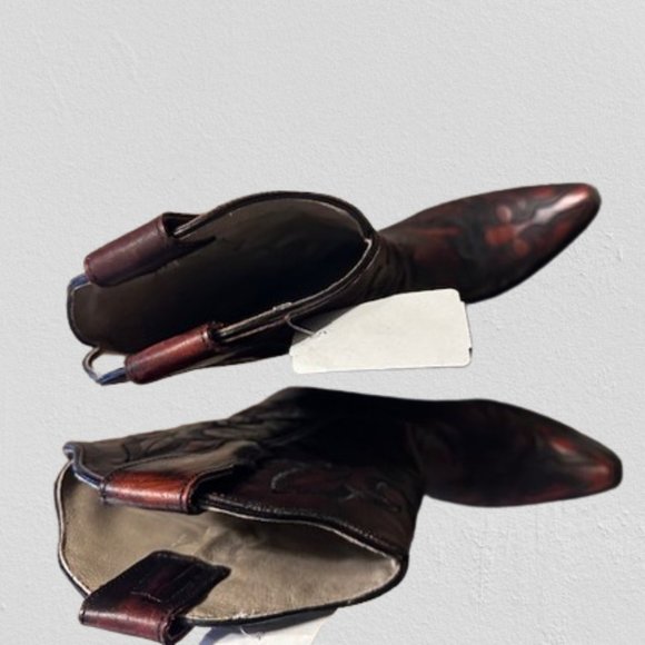 Roper Red All Over Embroidery Western Boots 4226 NWOB Boutique - Picture 6 of 14